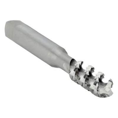 CHICAGO-LATROBE Spiral Flute Tap: #8-32 UNC, H3 / 2B, 3 Flute, Bottoming Chamfer - General Purpose Spiral-Flute Taps