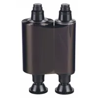 ID Card Printer Ribbon: Black, 1,000 Prints per Roll, 2 in Overall Ht, 3 in Overall Wd (MPN R2029)