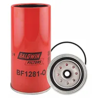 BALDWIN FILTERS Fuel Filter: Spin-On, 4 7/16 in Outside Dia, 1"-14 Thread Size, Cellulose, BF1281-O