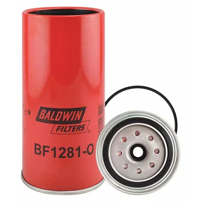 BALDWIN FILTERS Fuel Filter: Spin-On, 4 7/16 in Outside Dia, 1"-14 Thread Size, Cellulose - Spin-On Fuel Filters