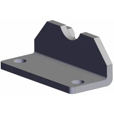 SMC Mounting Bracket: Flange/Foot Mount Type, Fits 20 mm Bore Dia, Stainless Steel - Foot Mounting Brackets