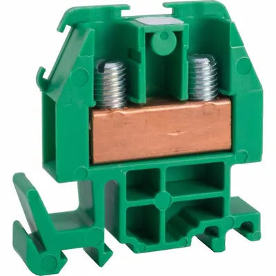 SQUARE D Terminal Block: DIN Rail Mounting Type, Box Lug Wire Termination - Pass-Through Blocks