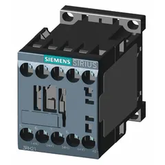 IEC control relay with 4 normally open contacts rated at 10 A and a 110 V DC coil. Suitable for DIN-rail or surface mounting in control panels and industrial automation systems. Used for switching and isolating loads in motor control centers and panel building.