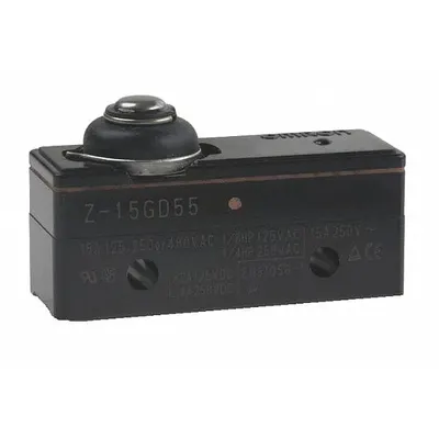 OMRON Snap Action Switch: Plunger Actuator, 1NO/1NC - Plunger Snap-Action Switches