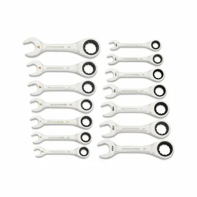 GEARWRENCH SAE & Metric 12-Point Ratcheting Combination Wrench Set - SAE & Metric 12-Point Ratcheting Combination Wrench Sets