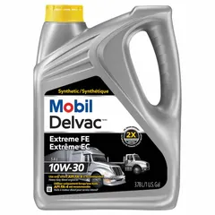 Synthetic diesel engine oil in SAE 10W-30 grade, supplied in a 1-gallon container. Formulated for heavy-duty diesel engines in trucks, providing viscosity stability and wear protection under demanding operating conditions.