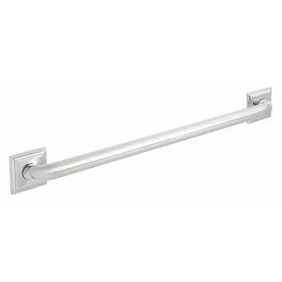 SPEAKMAN Wall Grab Bar: Straight, 48 in Lg, 1 1/4 in Dia, Stainless Steel, Polished Chrome - Standard Grab Bars