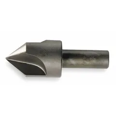 General purpose three-flute countersink with a 110° included angle and 1/4 in body diameter. Made from cobalt steel. Used for creating conical recesses for flat-head screws and deburring holes in metalworking applications.