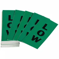 Pipe Marker Label Kit: Low, Green, Black, Fits 2 1/2 to 7 7/8 in Pipe O.D., 50 Pipe Markers, 50 PK (MPN 176241)