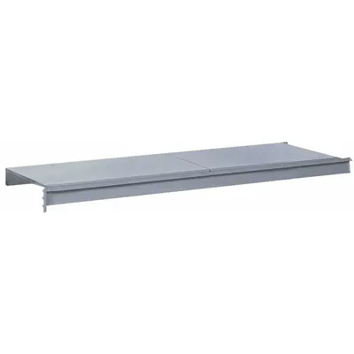 LYON Bulk Storage Rack: 72 in x 36 in x 3 5/8 in, 14 ga Beams, Steel - Ribbed Steel Decking Bulk Rack Shelf Kits