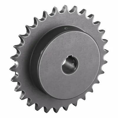 TSUBAKI Single Strand Sprocket: 40, For 1/2 in Chain Pitch, 3/4 in Bore Dia, 30 Teeth - Size 40 Fixed-Bore Roller Chain Sprockets