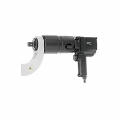 Pistol-grip air-powered torque wrench with 1 in square drive and ball detent retention. Delivers 2,212.7 ft-lb of fastening torque. Used for high-torque bolting in industrial maintenance, heavy equipment assembly, and structural steel erection.