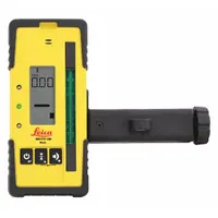 LEICA Line Laser Receiver: Includes Batteries, Yellow, AA, Green, 6 7/8 in Overall Ht, 54HU22 (MPN Rod Eye-120G)