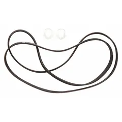 This kit includes a drive belt and motor isolator for use in washing machines. It is designed to replace worn components that affect drum rotation and electrical isolation. Suitable for residential and commercial laundry equipment.