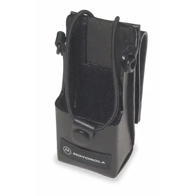MOTOROLA Case with Fixed Belt Loop: Fits Motorola, For CP200d/PR400 Series, Black - Motorola-Compatible Carrying Accessories
