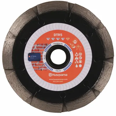 HUSQVARNA DTR5 TP 5 Tuckpointing Blade, 5 in, 5/8-7/8 in Arbor - Tuckpointing Blades
