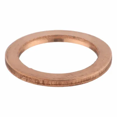 OEM Single-Piece Sealing Washers, Copper, M12 Screw Size, 12 mm ID x 17 mm OD, 50 PK