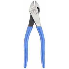 Angled, oval jaw diagonal-cutting pliers with 7/8 in jaw length and 1 1/4 in jaw width. Designed for manual cutting of hard wire in electrical, construction, and maintenance tasks.