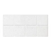 ARMSTRONG Ceiling Tile: 1760C, Fine Fissured, 24 in x 48 in, Angled Tegular, 0.55 NRC, 35 CAC, 10 PK