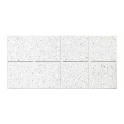ARMSTRONG Ceiling Tile: 1760C, Fine Fissured, 24 in x 48 in, Angled Tegular, 0.55 NRC - General Purpose Tiles