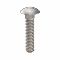 Carriage Bolt: Square Neck, 5/16"-18 Thread Size, 1 1/2 in lg, Stainless Steel, 316, Plain, 5 PK (MPN ZBOLT-5004)