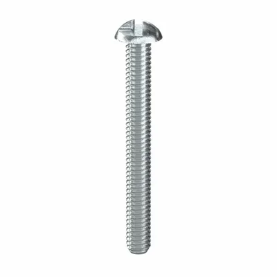 TAMPER-PRUF SCREW Tamper Resistant Screw: #8-32 Thread Size, 1 1/2 in Lg, Steel, Zinc-Plated - Round Head Tamper-Resistant Machine Screws