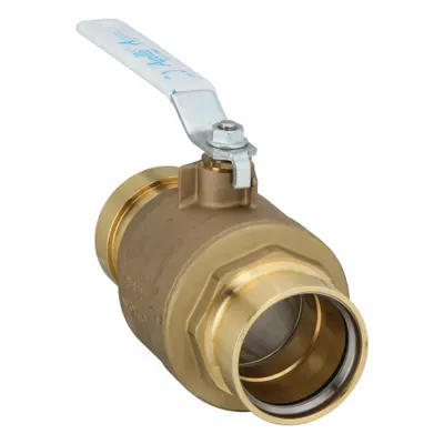 APOLLO Ball Valve: 2 1/2 in, Brass, Straight, Press x Press, 300 psig Max. Pressure (CWP) - Brass Ball Valves