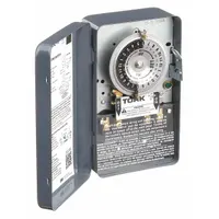 TORK Electromechanical Timer: 24 hr, 208-277V AC, DPST, Mechanical (MPN 1104B)