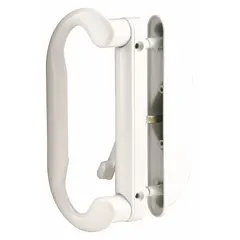 This recessed handle for sliding doors provides a flush-mount locking solution. It is suitable for use in commercial and industrial settings where space efficiency and secure door control are required. Dimensions: 7 5/16 in height, 1 3/4 in width.