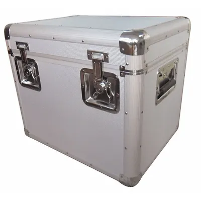 WESTWARD Protective Case: 32.1 gal, 18 in x 24 in x 20 1/2 in, Gray, Aluminum, 2 Handles - Storage Trunks