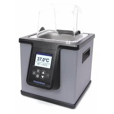 POLYSCIENCE Water Bath: 2 L Capacity, 100°C Max Temp, Stainless Steel, +/-0.1°C, Digital - General Purpose Water Baths