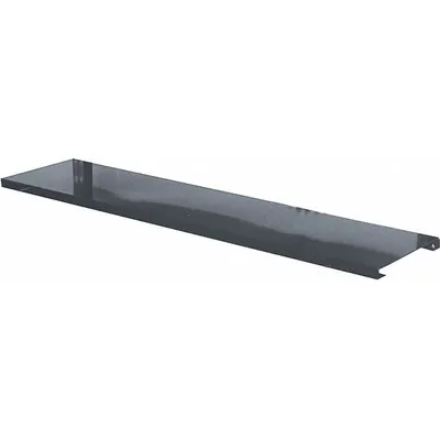 HALLOWELL Lower Shelf: 60 in Overall Wd, 12 in Overall Dp, Black, Steel - Shelves for Workbenches