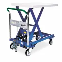 SOUTHWORTH Scissor Lift Table: Not Powered, 1,100 lb Load Capacity, 35 3/4 in L x 23 1/2 in W, Steel (MPN A-500)