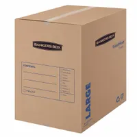 Moving Box: 18 in x 18 in x 24 in, 32 ECT, Single Wall, 15 PK (MPN 7714001)