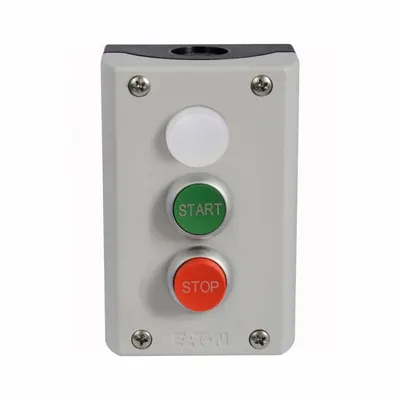 EATON Control Station: (2) Flush Push Buttons/Extended Push Button, 1 Pilot Lights - Push-Button Control Stations