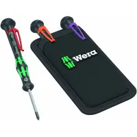 WERA Screwdriver Set: 1-10 Pieces, 3 Pieces, Microstix/Phillips/Torx Plus Tip, #0/1 IPR Tip Size (MPN 05300063001)
