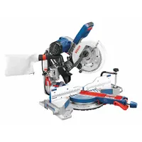 BOSCH Miter Saw: Sliding, 12 in Max. Cut Wd @ 0 Deg. Miter, 52°to 60°, 52° Miter Angle - Min (MPN CM10GD)