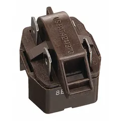 OEM start device for refrigerators and freezers. Provides the initial electrical boost to start the compressor, ensuring reliable cooling cycle initiation in residential and light commercial refrigeration systems.