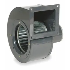 Direct-drive blower with open motor housing, 12V DC, single-phase, 1/20 hp, delivering 234 cfm with clockwise rotation. Suitable as an OEM replacement for ventilation, cooling, or exhaust in industrial equipment requiring compact 12V DC airflow.