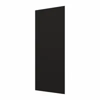 HADRIAN Screen: Stainless Steel, Powder-Coated, Black, 48 in Ht, 24 in Wd, 1 in Thick (MPN 520124-510)