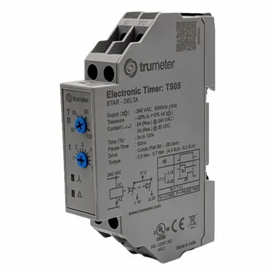 TRUMETER Time Delay Relay: 110V AC - DIN Rail-Mounted Relays