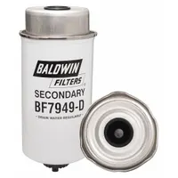 BALDWIN FILTERS Fuel Filter: Cartridge, 7 11/16 in Overall Lg, 3 1/2 in Outside Dia, Cellulose (MPN BF7949-D)