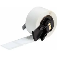 Pre-Cut Label Stock Roll: 3/4 in x 3/4 in, 3/4 in x 3/4 in, Autoclavable Polyester, White (MPN M6-194-481)