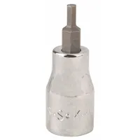 SK PROFESSIONAL TOOLS Socket Bit: 3/8 in Drive Size, Hex Tip, 1/8 in Tip Size, 3 in Overall Lg, SAE (MPN 41205)