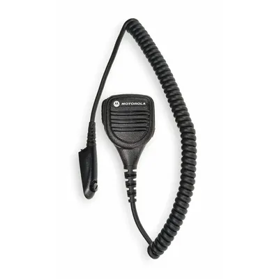 MOTOROLA Speaker Microphone: Fits Motorola, For GP/MTX/PTX Series, 3.5 mm Jack, Push To Talk - Motorola-Compatible Microphones & Speakers