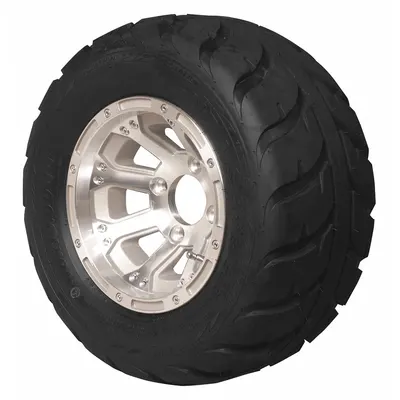 CUSHMAN Tire and Wheel Speed Racer Assembly, Driver: 7 in Overall Wd - Personnel & Utility Vehicle Accessories