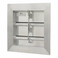 Manual Damper: For 12 in Fan, For 12 in Nominal Duct Dia, Double Panel, 12 in H, 12 in W, 2 1/4 in D (MPN SR3212X12)