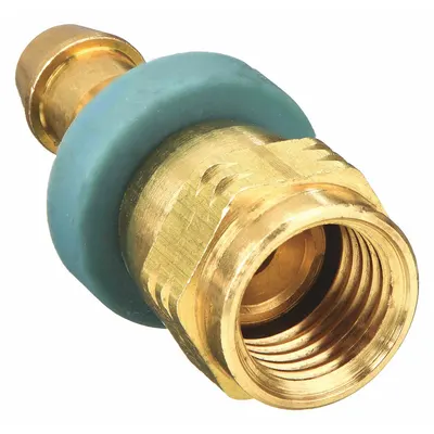 AEROQUIP Barbed Hydraulic Hose Fitting: -4 For Hose Dash Size, For 1/4 in Hose I.D. - Brass Barbed Hydraulic Hose Fittings