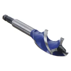 Hybrid utility drill bit with a 11/16 in (0.6875 decimal equivalent) diameter and 2-1/4 in flute length. Straight shank design for general-purpose drilling in wood, metal, and plastic. Suitable for utility applications such as installing conduit, cable trays, or plumbing supports.