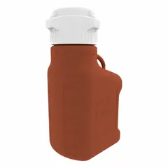 APPROVED VENDOR Rectangular Plastic Carboy, 3.25 L, Amber, 83 mm Screw Cap